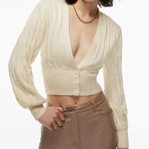 Aritzia plunge front cardigan
